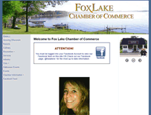 Tablet Screenshot of foxlakechamber.com
